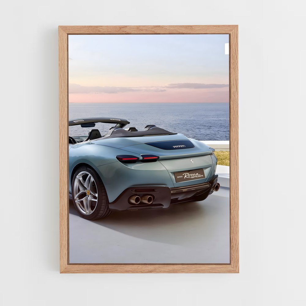 Poster Vision de Plage – affiche Ferrari (vue 4)